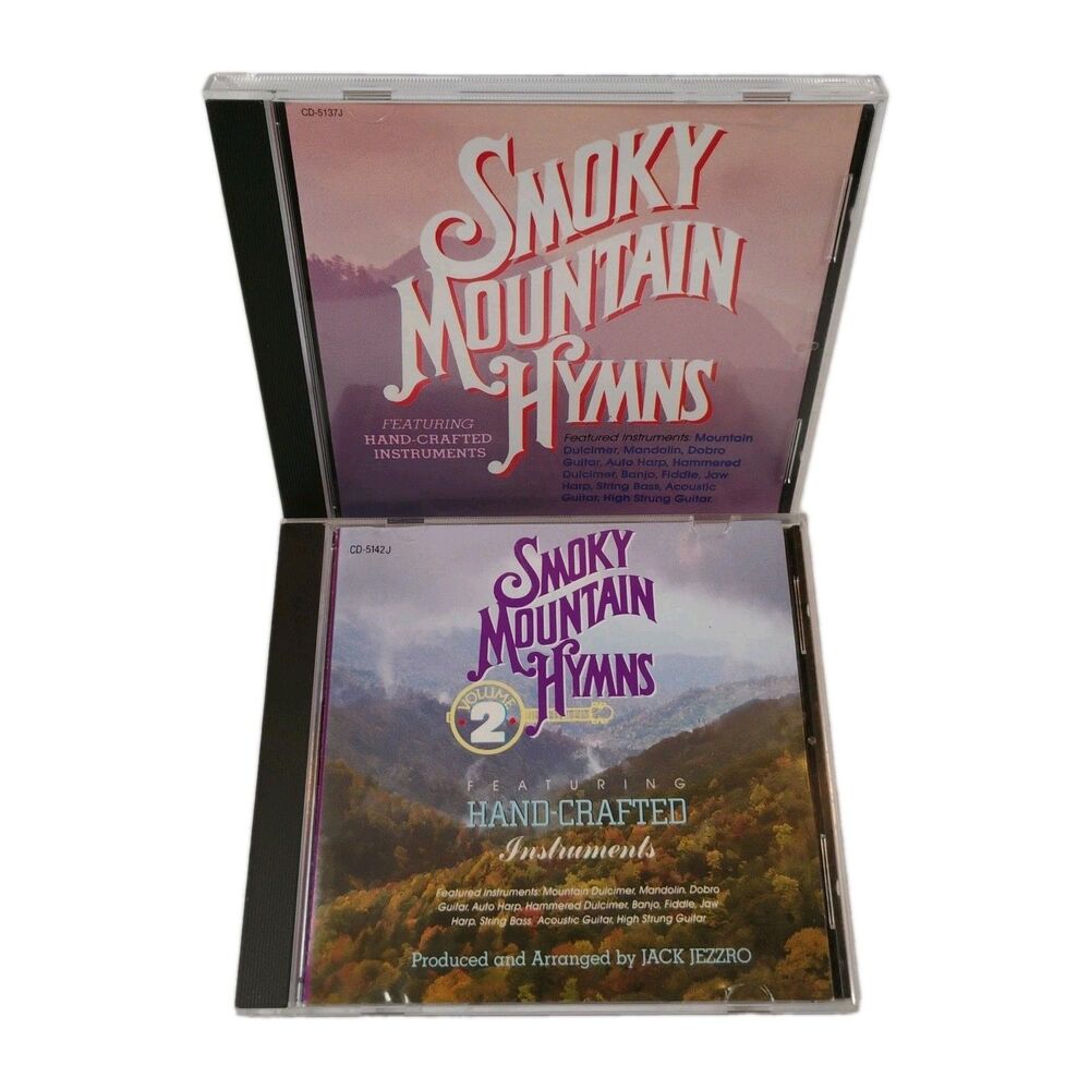 Smoky Mountain Hymns Vols 1 &2 C Lot Hand-Crafted Instruments 1995 Brentwood